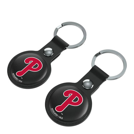Philadelphia Phillies Insignia Black Airtag Holder 2-Pack