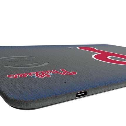 Philadelphia Phillies Linen 15-Watt Wireless Charger and Mouse Pad
