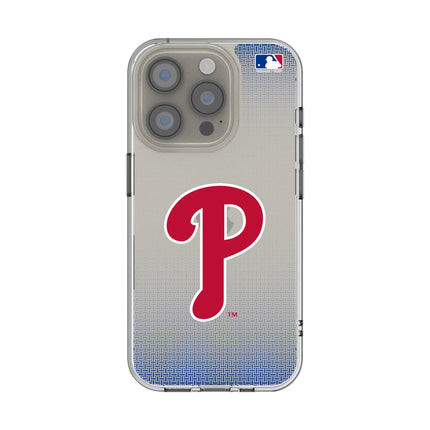 Philadelphia Phillies Linen Clear Phone Case for Apple iPhone