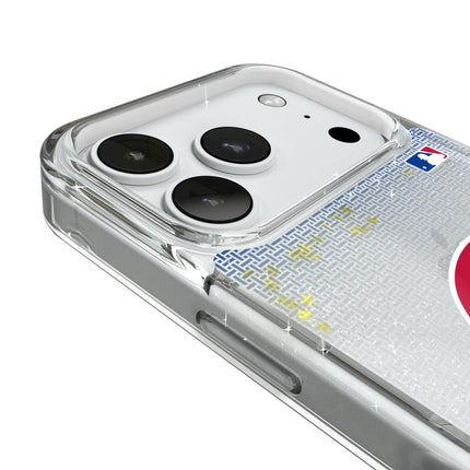 Philadelphia Phillies Linen Glitter Phone Case for Apple iPhone