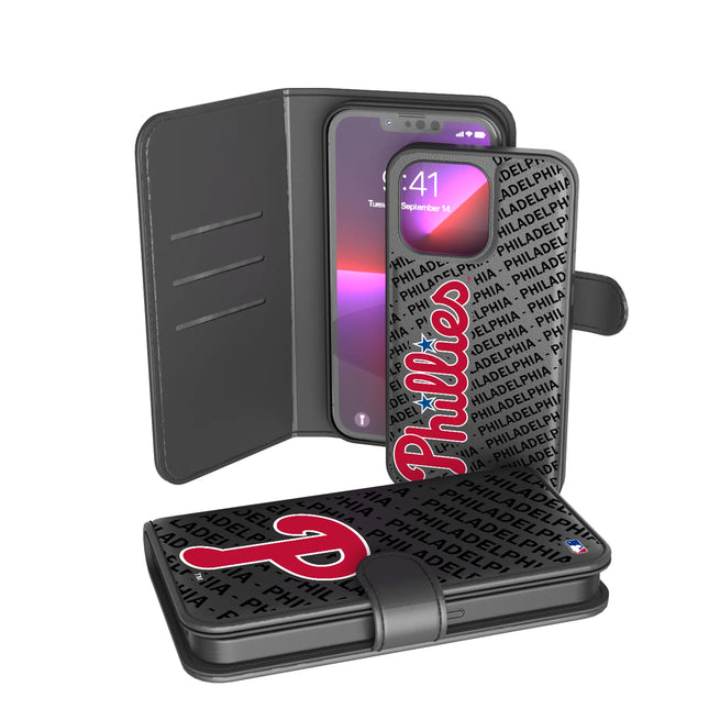 Philadelphia Phillies Monocolor Tilt Wallet Phone Case for Apple iPhone