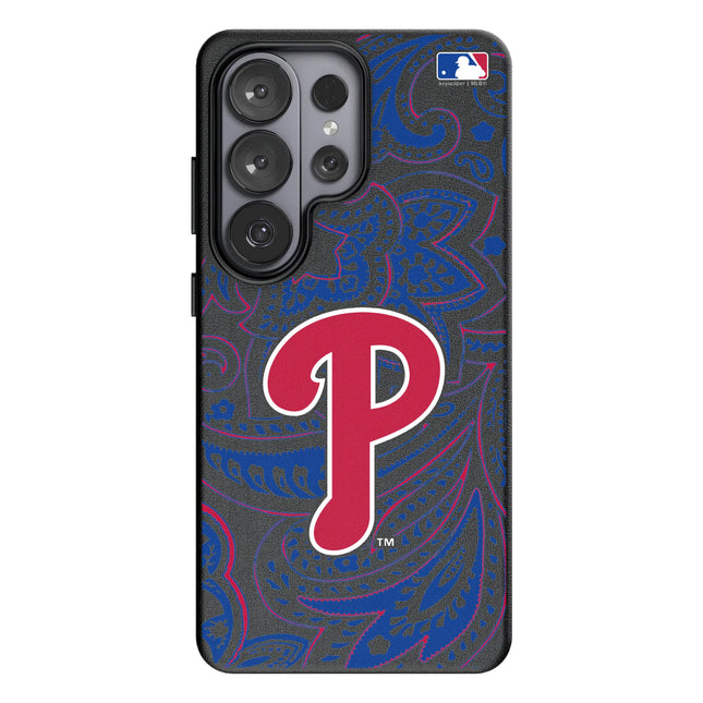 Philadelphia Phillies Paisley MagSafe Compatible Phone Case for Samsung Galaxy