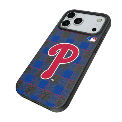 Philadelphia Phillies Plaid MagSafe Compatible Phone Case for Apple iPhone