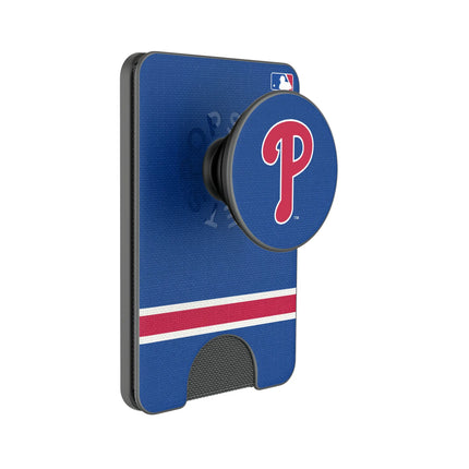 Philadelphia Phillies Stripe PopSockets MagSafe-Compatible PopWallet+