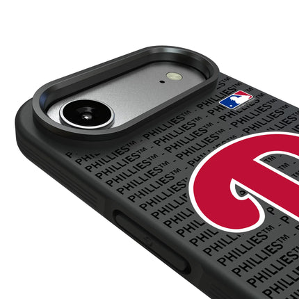 Philadelphia Phillies Text Backdrop Bump Phone Case for Apple iPhone