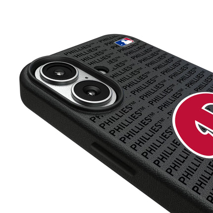 Philadelphia Phillies Text Backdrop MagSafe Compatible Phone Case for Apple iPhone