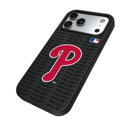 Philadelphia Phillies Text Backdrop MagSafe Compatible Phone Case for Apple iPhone