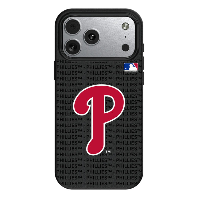 Philadelphia Phillies Text Backdrop MagSafe Compatible Phone Case for Apple iPhone