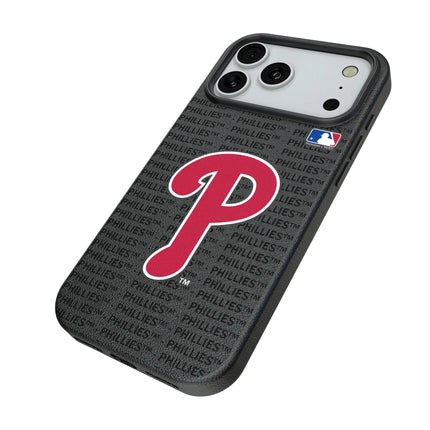 Philadelphia Phillies Text Backdrop MagSafe Compatible Phone Case for Apple iPhone