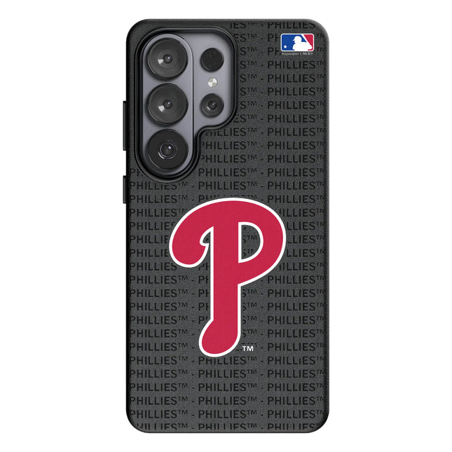 Philadelphia Phillies Text Backdrop MagSafe Compatible Phone Case for Samsung Galaxy