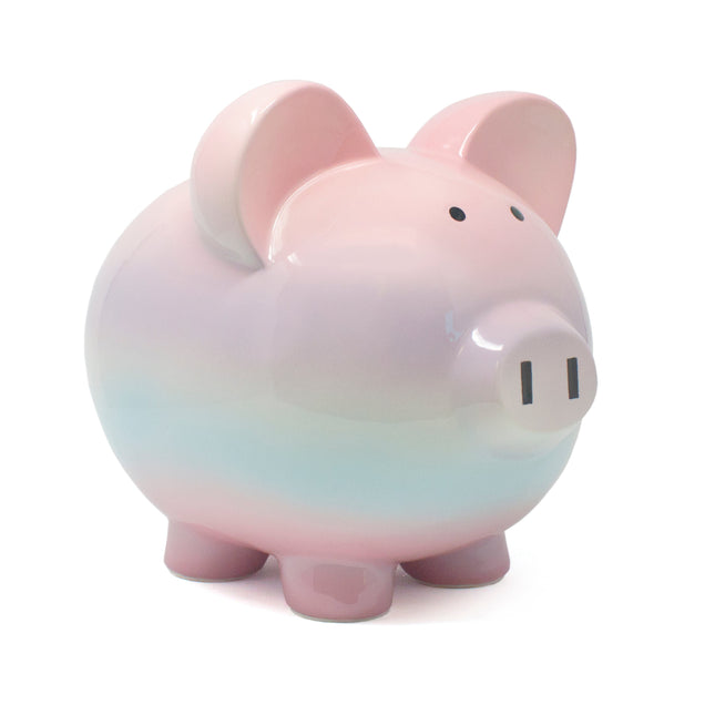 Raspberry Ombre Piggy Bank