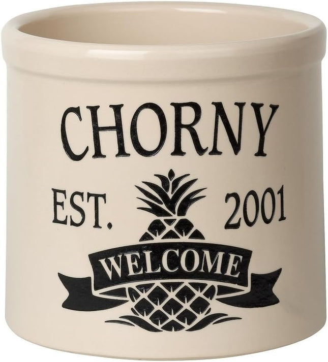 Personalized Pineapple Crock