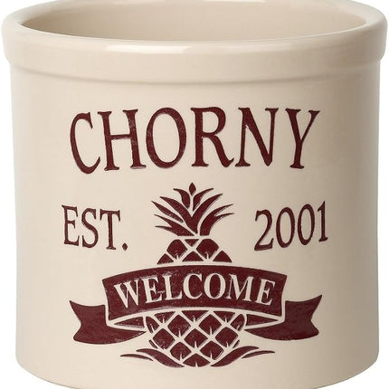 Personalized Pineapple Crock