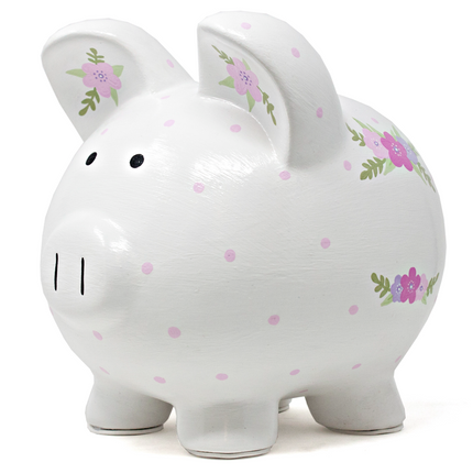 Pink Bohemian Large Piggy Bank
