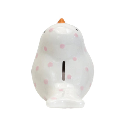 Pink Polka Dot Birdie Bank