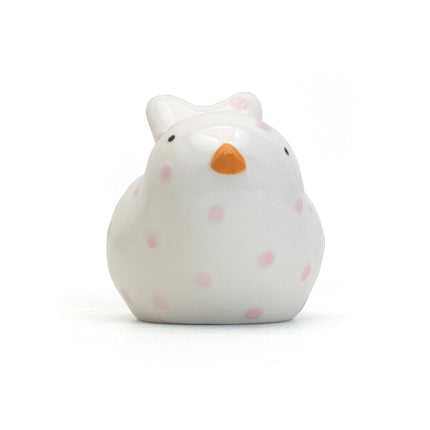 Pink Polka Dot Birdie Bank