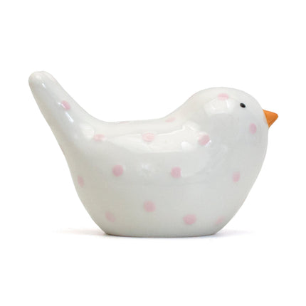 Pink Polka Dot Birdie Bank