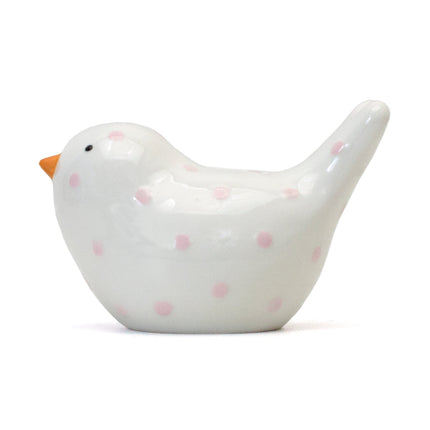 Pink Polka Dot Birdie Bank