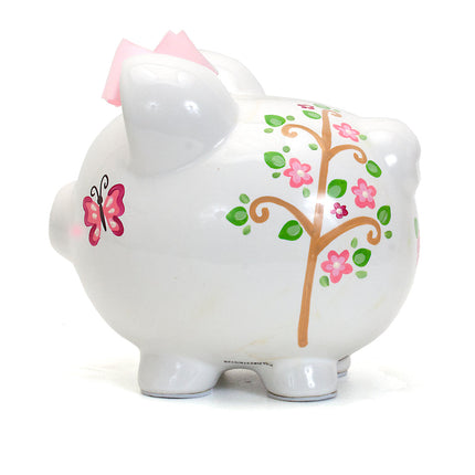 Pink Owl Large Piggy Bank