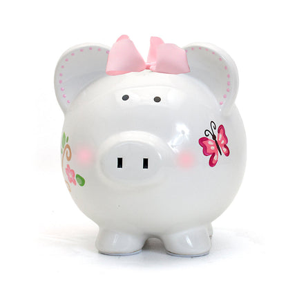 Pink Owl Large Piggy Bank