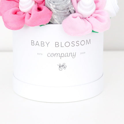 Pink Hatbox Bouquet - Deluxe
