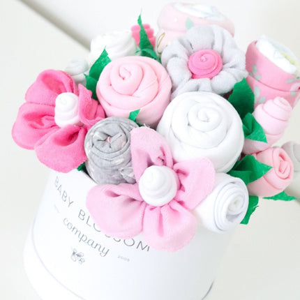 Pink Hatbox Bouquet - Deluxe