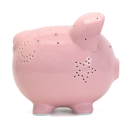 Pink Night Light Piggy Bank