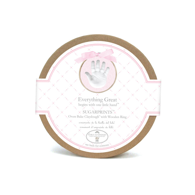 Pink Sugarprint Glitter Handprint Kit