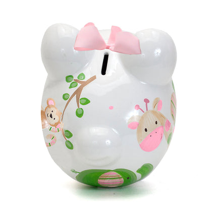 Pink Tropical Punch Large Piggy Bank