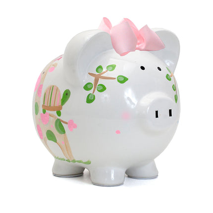 Pink Tropical Punch Large Piggy Bank