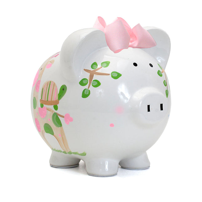 Pink Tropical Punch Large Piggy Bank