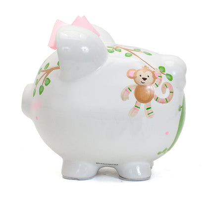 Pink Tropical Punch Large Piggy Bank