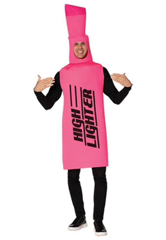 Adult Pink Highlighter Costume