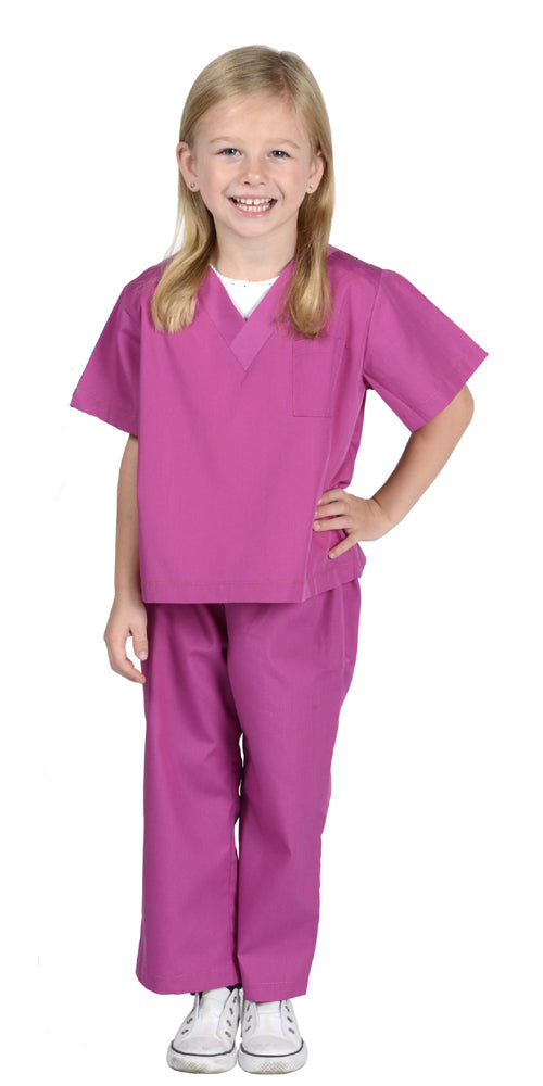 Child Pink Doctor Scrubs Costume