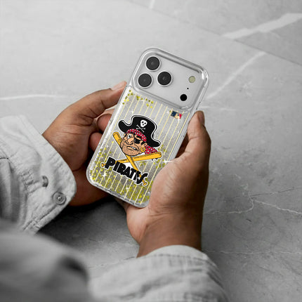 Pittsburgh Pirates 1958-1966 - Cooperstown Collection Pinstripe Glitter Phone Case for Apple iPhone