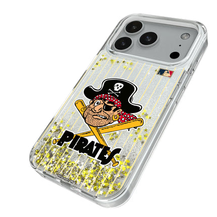 Pittsburgh Pirates 1958-1966 - Cooperstown Collection Pinstripe Glitter Phone Case for Apple iPhone