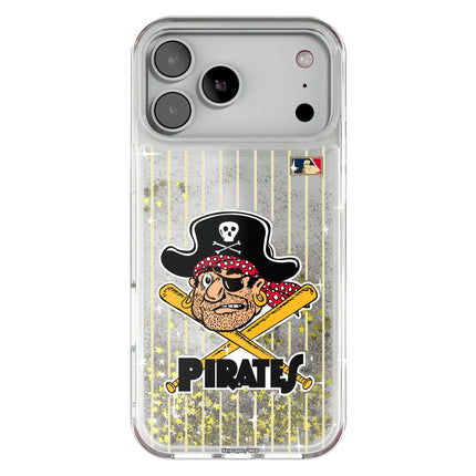Pittsburgh Pirates 1958-1966 - Cooperstown Collection Pinstripe Glitter Phone Case for Apple iPhone
