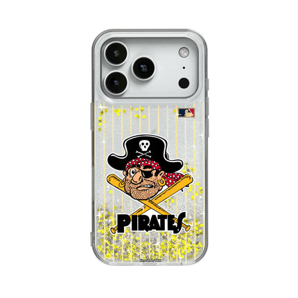 Pittsburgh Pirates 1958-1966 - Cooperstown Collection Pinstripe Glitter Phone Case for Apple iPhone