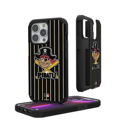 Pittsburgh Pirates 1958-1966 - Cooperstown Collection Pinstripe Rugged Phone Case for Apple iPhone