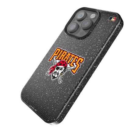 Pittsburgh Pirates 1997-2013 - Cooperstown Collection Linen Black Bling Phone Case for Apple iPhone