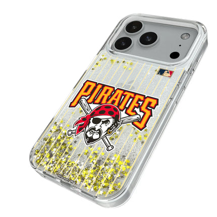 Pittsburgh Pirates 1997-2013 - Cooperstown Collection Pinstripe Glitter Phone Case for Apple iPhone