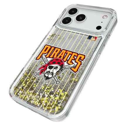Pittsburgh Pirates 1997-2013 - Cooperstown Collection Pinstripe Glitter Phone Case for Apple iPhone