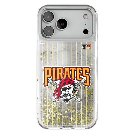 Pittsburgh Pirates 1997-2013 - Cooperstown Collection Pinstripe Glitter Phone Case for Apple iPhone