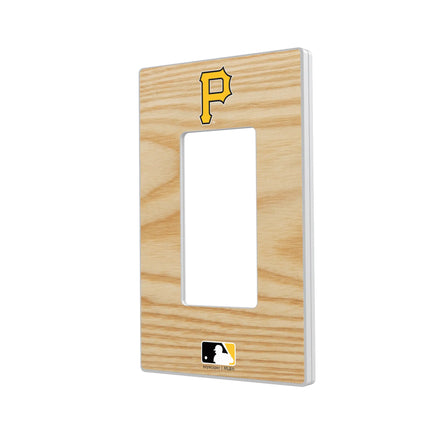 Pittsburgh Pirates Baseball Bat Hidden-Screw Light Switch Plate