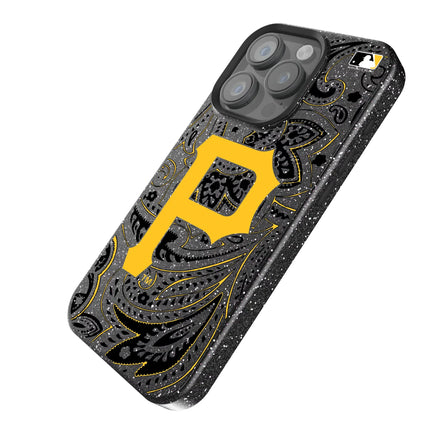Pittsburgh Pirates Paisley Black Bling Phone Case for Apple iPhone