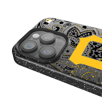 Pittsburgh Pirates Paisley Black Bling Phone Case for Apple iPhone