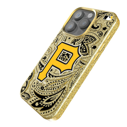 Pittsburgh Pirates Paisley Bling Phone Case for Apple iPhone