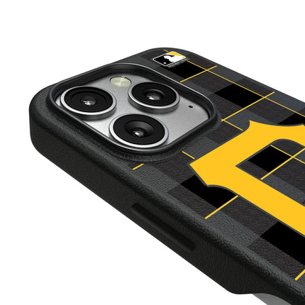 Pittsburgh Pirates Plaid MagSafe Compatible Phone Case for Apple iPhone