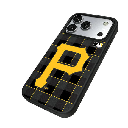 Pittsburgh Pirates Plaid MagSafe Compatible Phone Case for Apple iPhone