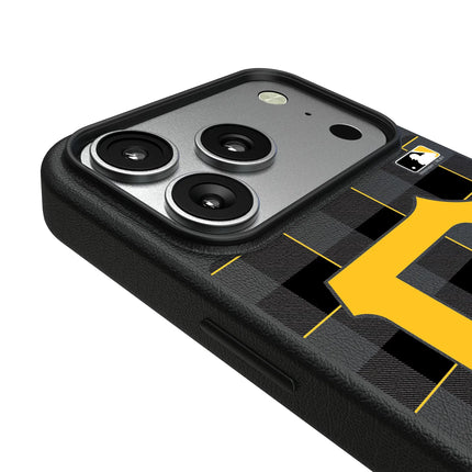 Pittsburgh Pirates Plaid MagSafe Compatible Phone Case for Apple iPhone
